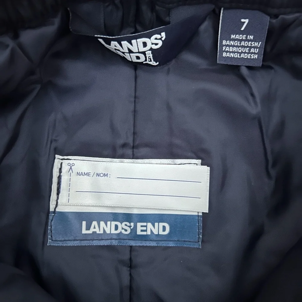 Lands End snow pants snowsuit size 7